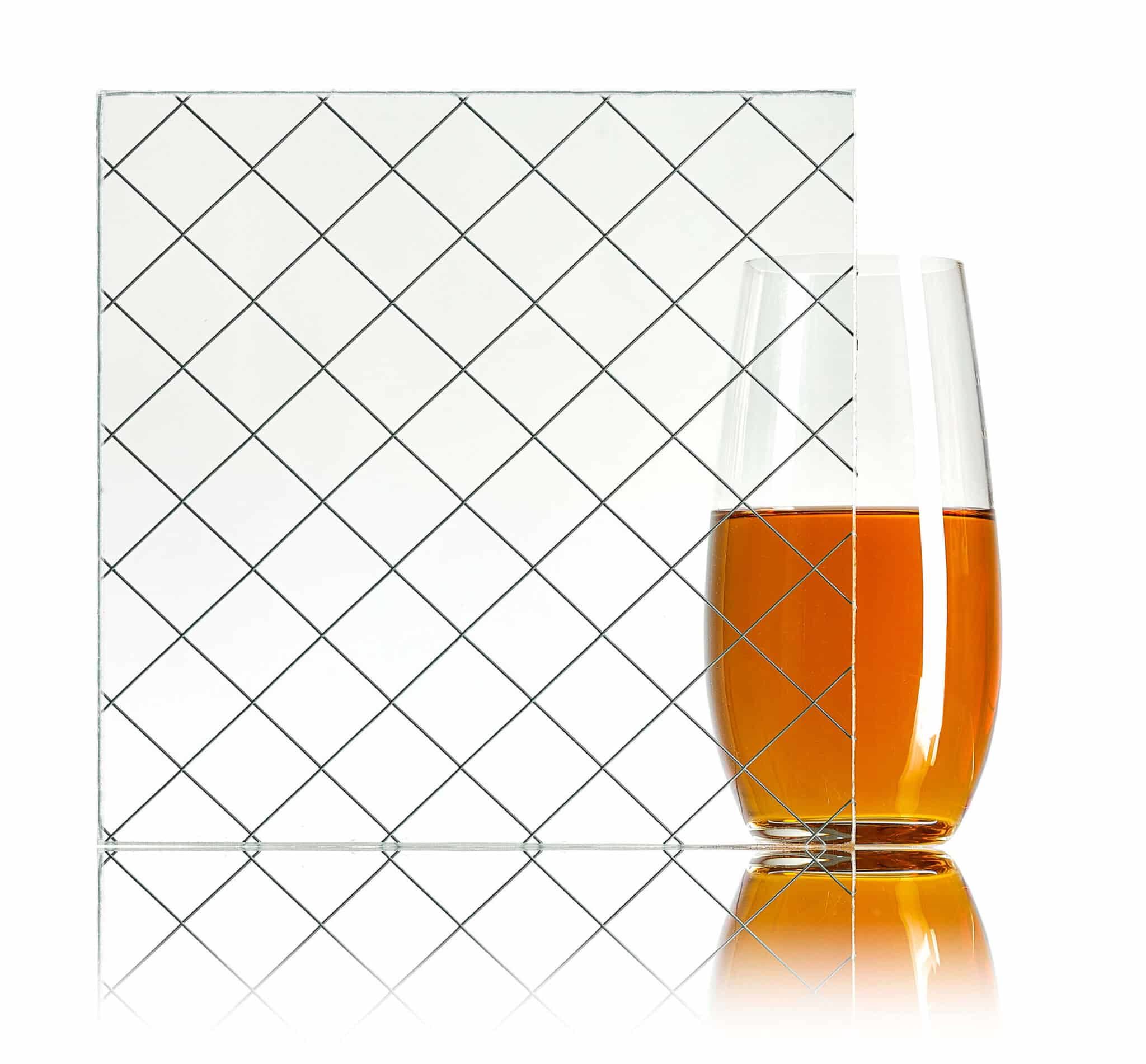 verre broché à motif Diamant – Verrerie Walker
