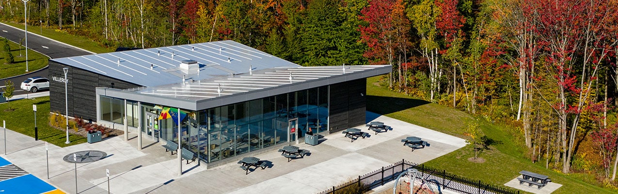 Villeroy Rest Area birds eye view