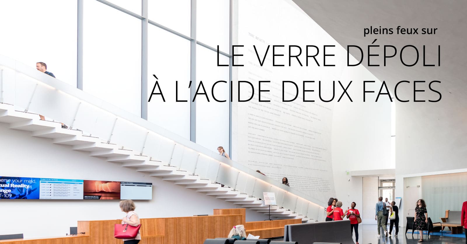 Pleins feux sur le verre dépoli à l’acide deux faces