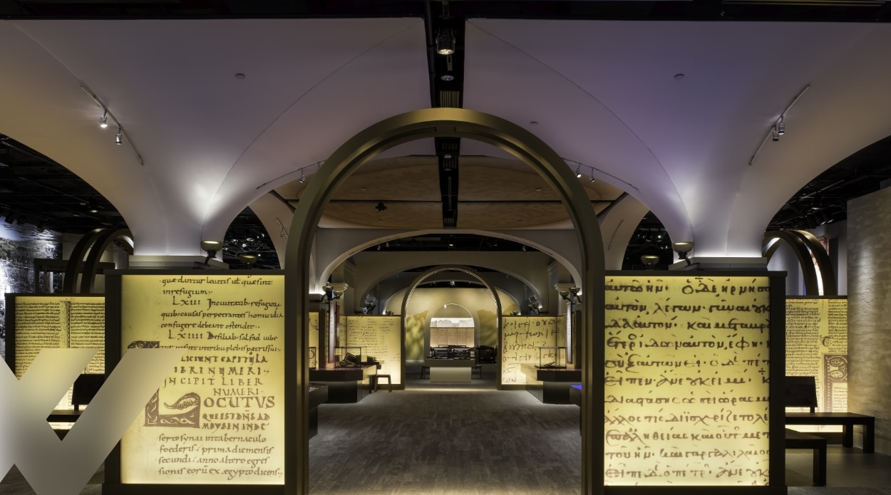 Museum of the bible with satinlite acid-etched glass
