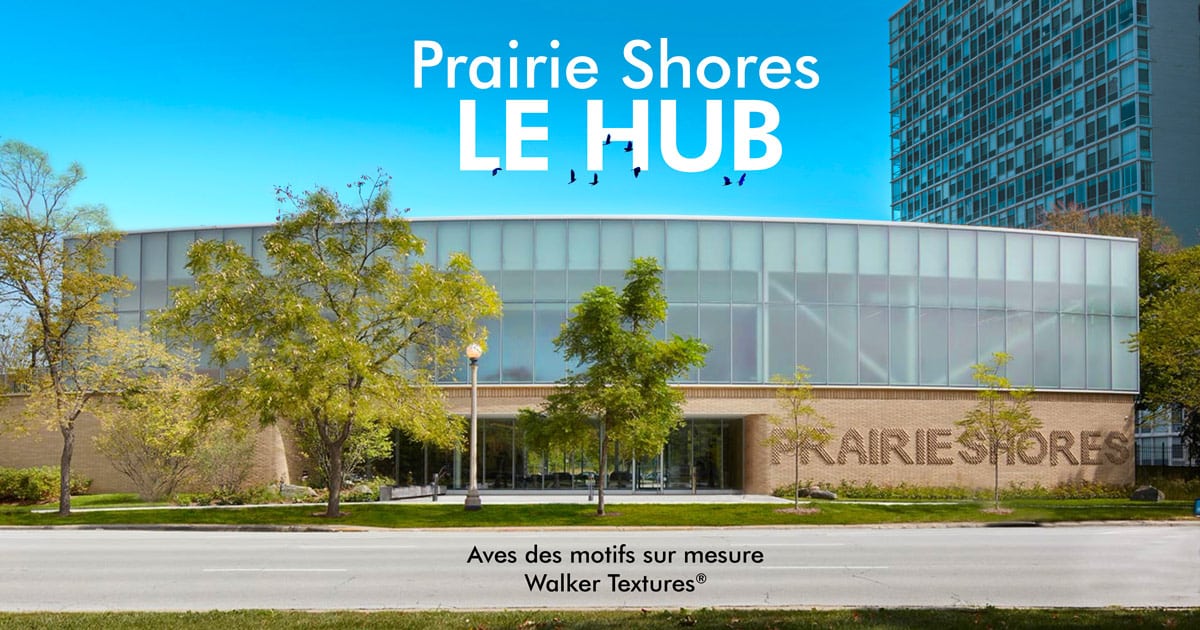 Le verre dépoli à l’acide aux motifs sur mesure fait briller ce bâtiment de Chicago