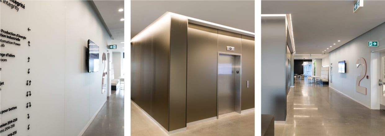 ABB Canada with acid etched glass and mirror