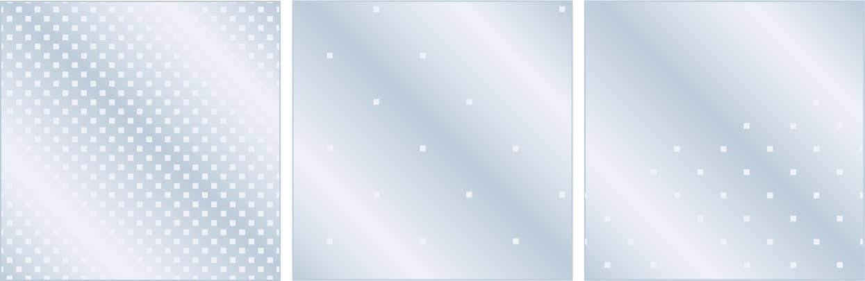 patterned etched glass examples